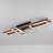 Chevee 3 - Light Matte Black 39.4" Kitchen Island Led Flush Mount