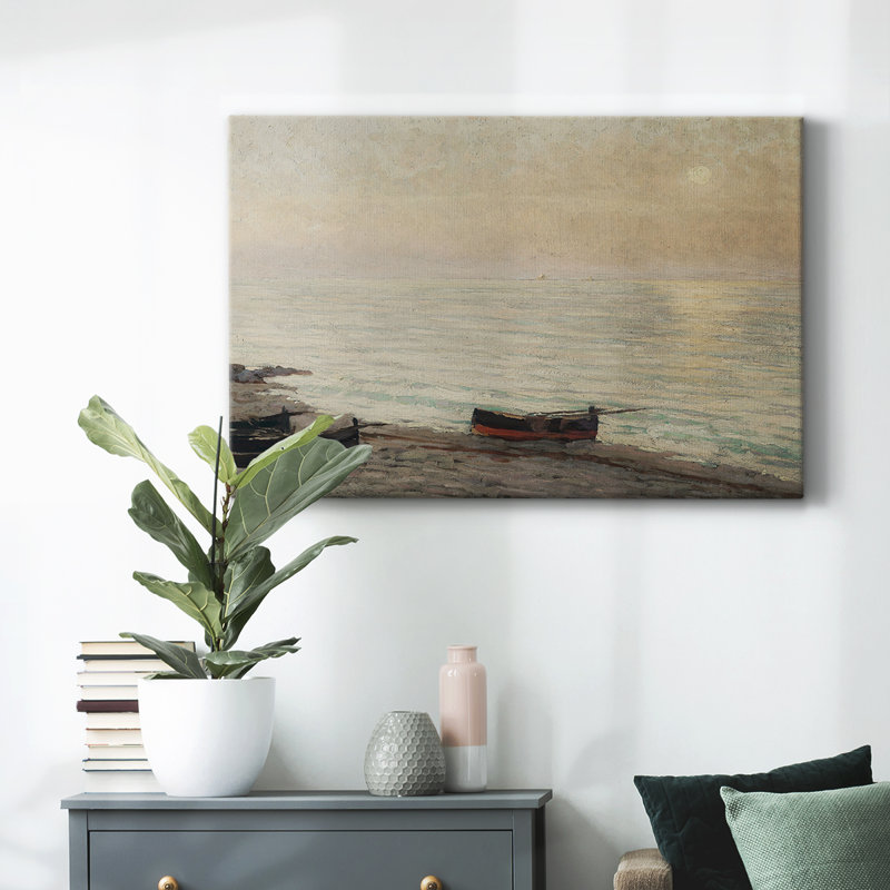 Impression nautique rétro sur toile CLCLXXVII, H 41 po x l 61 po