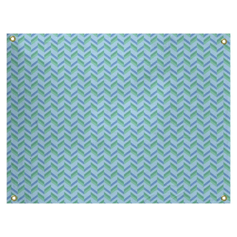 Tapisserie «Avicia Chevrons» par Katelyn Elizabeth, Intérieur / extérieur, H 60,5 po x l 81,5 po