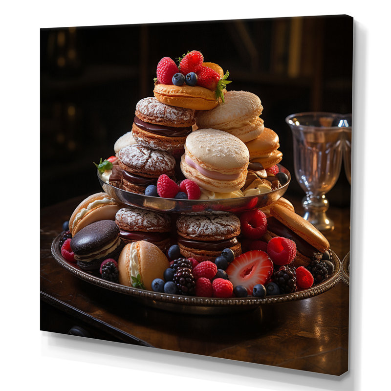 Sweet Pastries IV sur impression sur toile, H 24 po x l 24 po x P 1 po, Toile tendue
