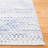 Kilim Hand Woven Wool/Cotton Geometric Rug in Ivory/Blue-91927422