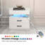 1 Set Nightstand with Adjustable LED Strip Light, 2-drawers, Large Storage Space, Suitable for Bedside Table, Coffee Table, Sofa Side Table or End Table for Study Desk-1830648828