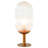 Bronze Ribbed Clear Glass Table Lamp