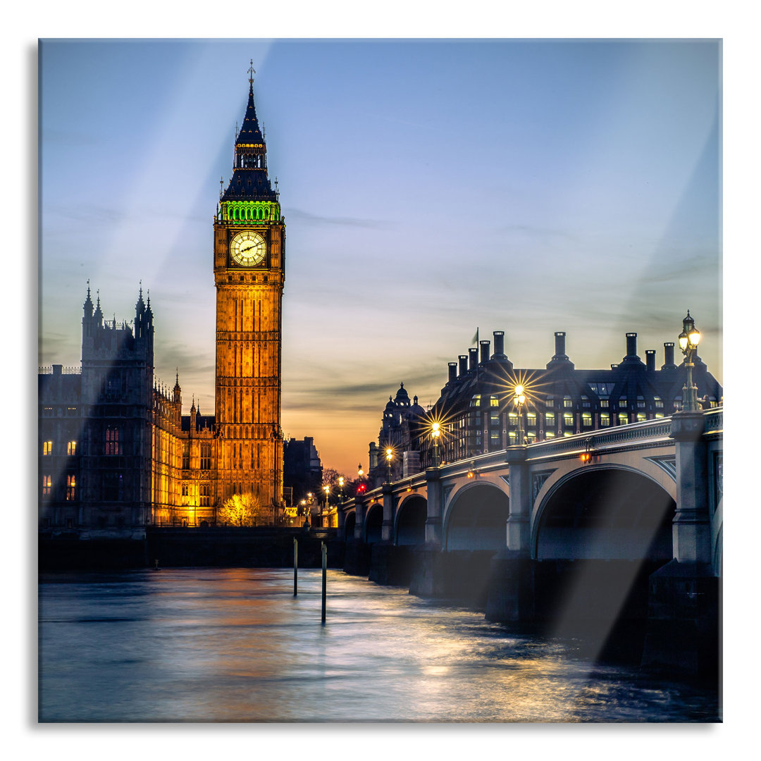 Ungerahmtes Foto auf Glas "Big Ben at Night"