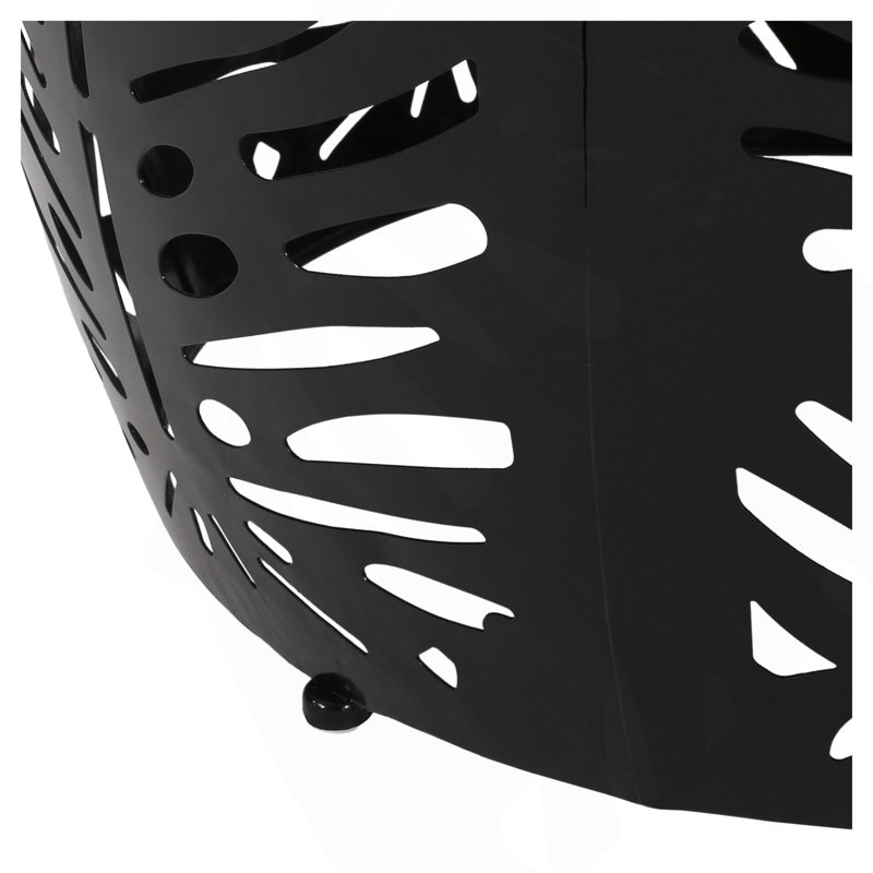 Metal End Table -Large, Black