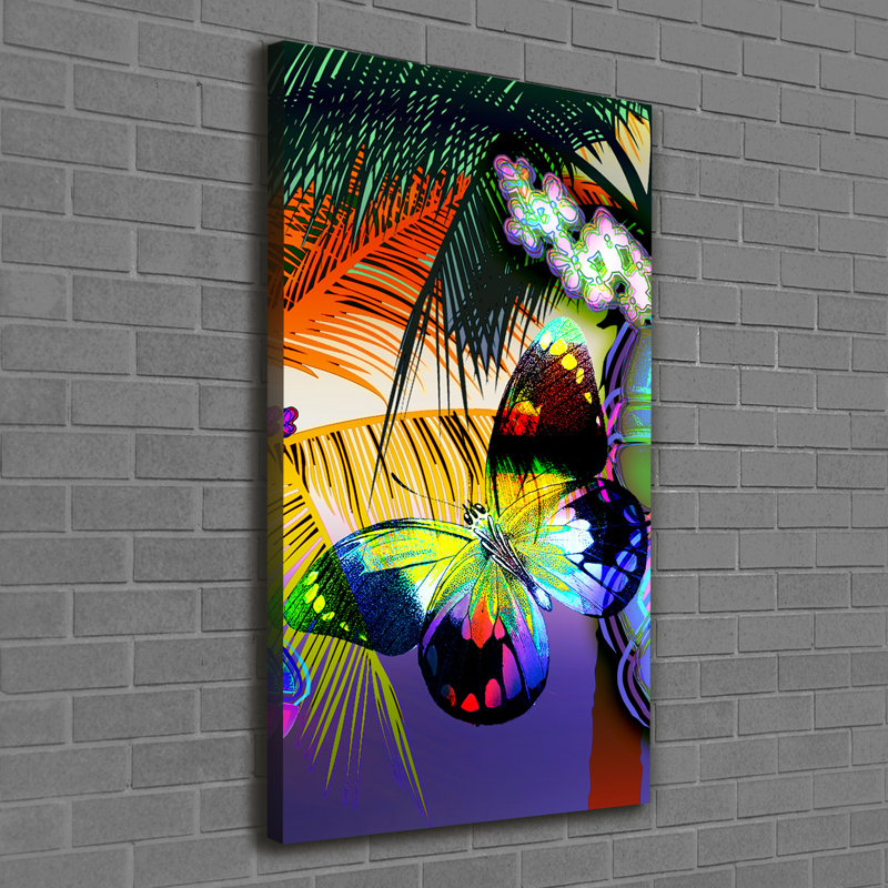 Colourful Flowers - Wrapped Canvas Print