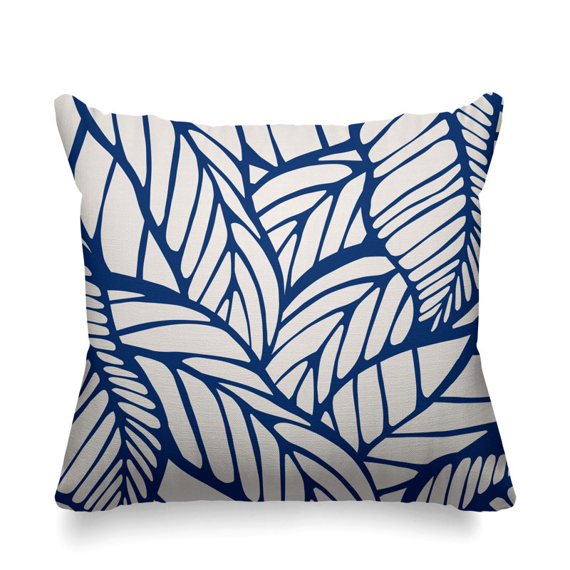 Housse et insert de coussin extérieur d'extérieur, H 17 po x l 17 po, Bleu