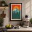Mountain at Sunrise Mid-Century - Wrapped Canvas-131761846-131761856