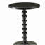 Table d'appoint ronde noire en bois-1592588601