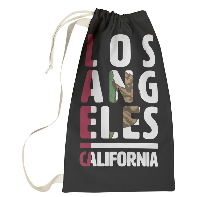 Sac à linge los angeles california, Grand (H 76,5 po x l 29,5 po x P 1,5 po)