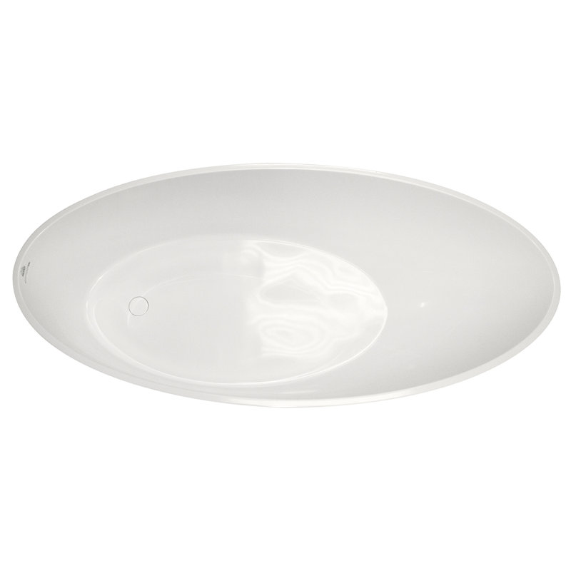 Gateway 70'' L Freestanding Air Bathtub, Glossy White
