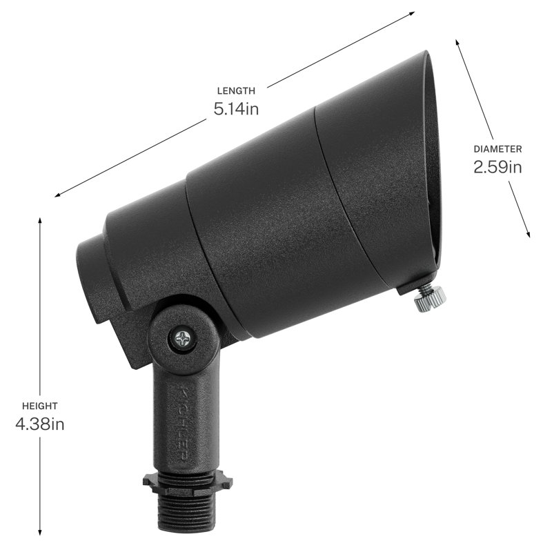 Luminaire d'appoint texturé noir à 35 000 degrés de 35 000 degrés Integra