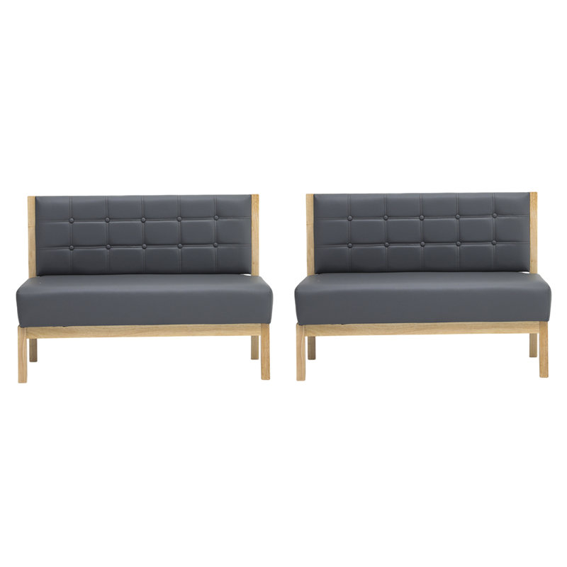 Banc rembourré en similicuir Simple