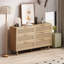 Armoire de rangement, rotin, 18 po, armoire de rangement en rotin, 51,6 tiroirs