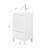 Morlane 20 In. W X 16 In. D X 35 In. H Single Sink Bath Vanity In White Finish With White Ceramic Top-1205277158