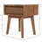 Ezechias 1-Drawer Acacia Nightstand