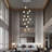Vrai 14-Lights Staircase Chandelier For Living Room High Ceiling Foyer Pendant Lighting Fixture