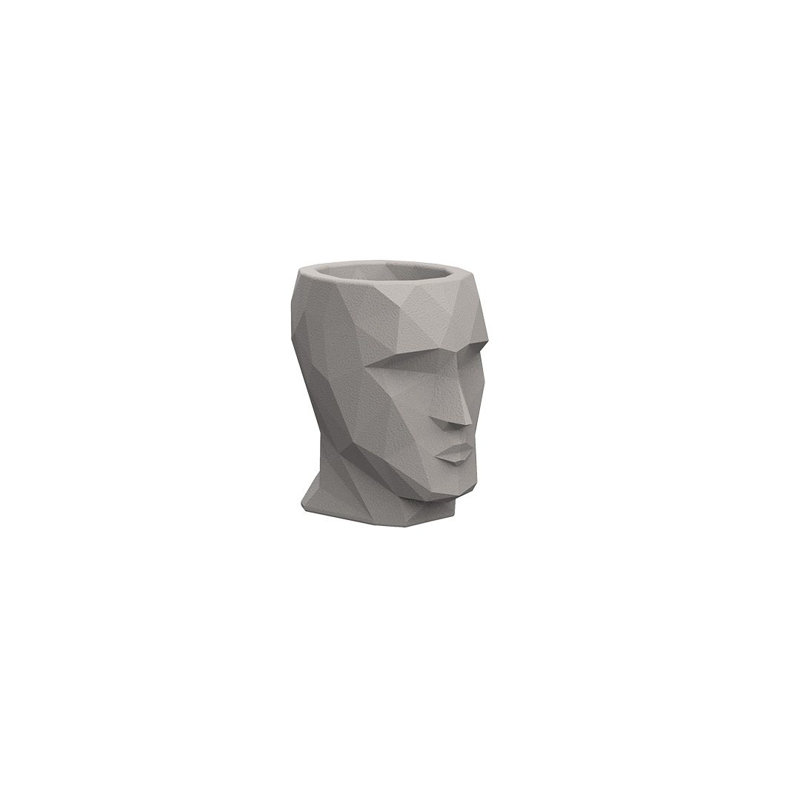 Adan Planter, 7" H x 5" W x 7" D, Ecru