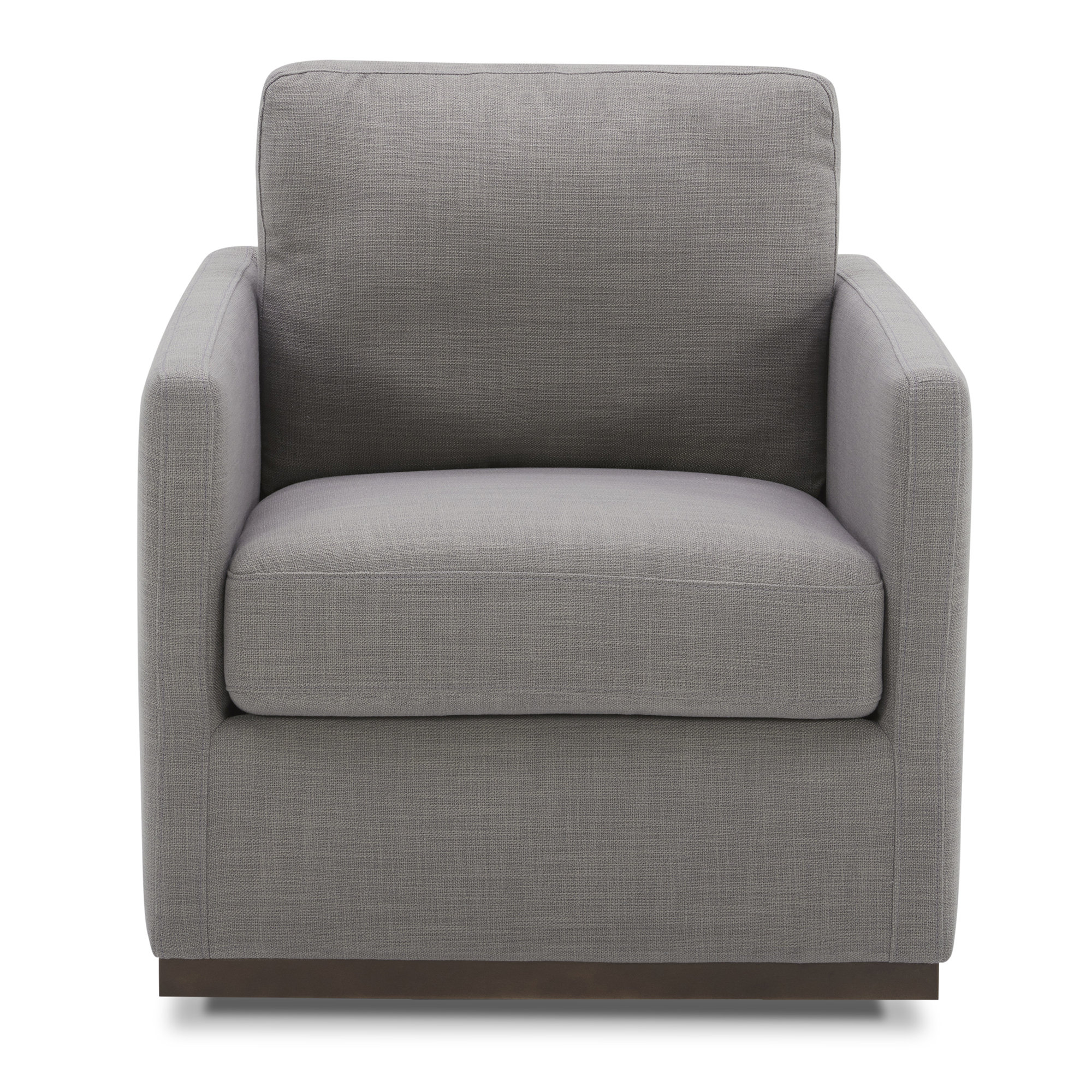 Bobbi Upholstered Swivel Armchair (Set of 2), Effie Flint Performance Linen