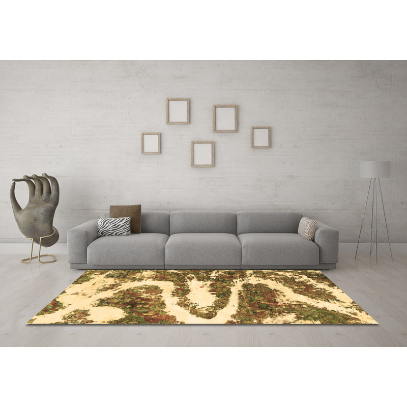 Tapis abstraits et lavables à la machine Abstract 2332, Carré 5 pi