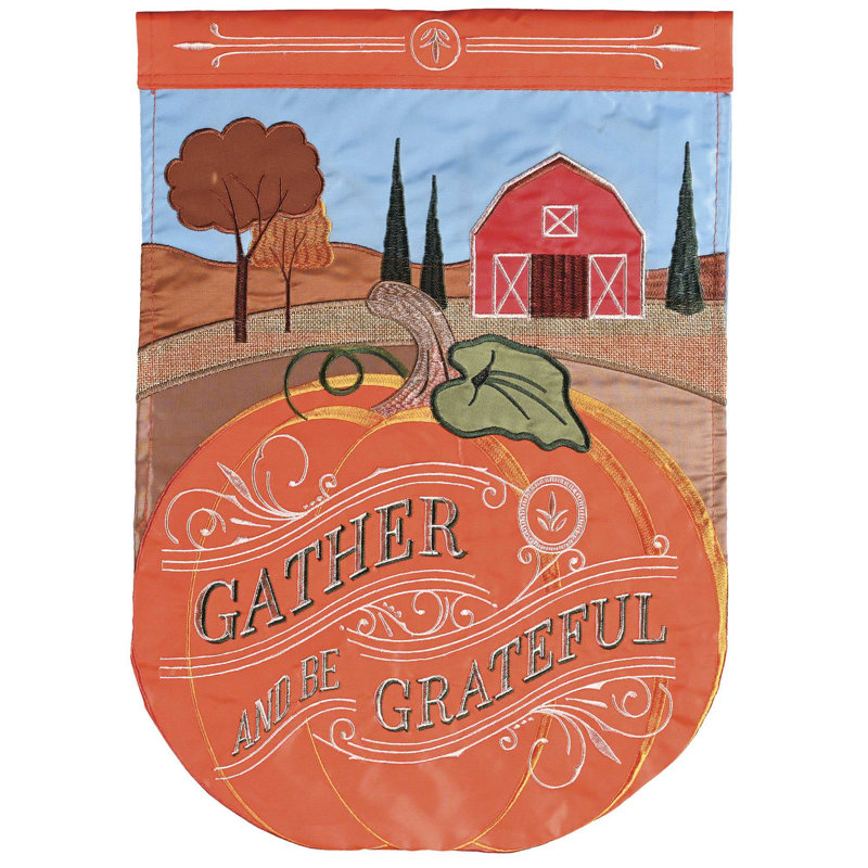 Kabella Double Sided Polyester Thanksgiving, 42" H x 29" W