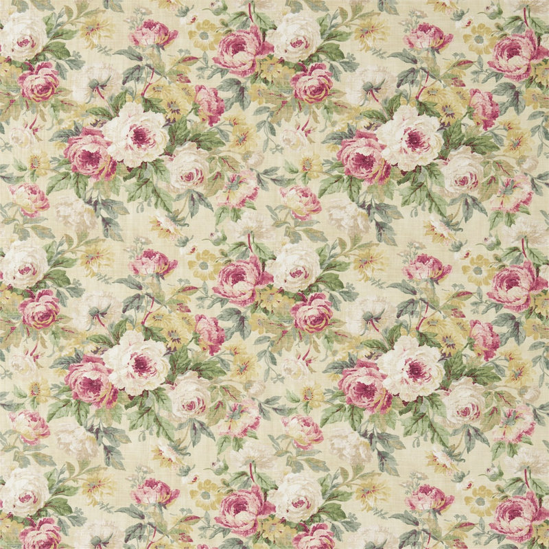 Amelia Rose Fabric, Crimson/Gold
