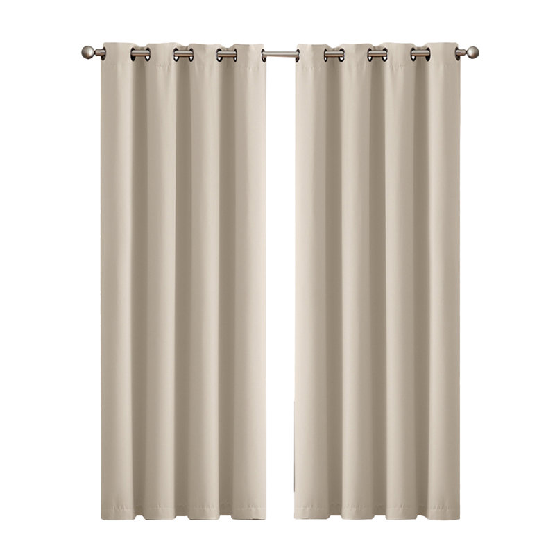 Rohde Blackout Sliding Panel Pair, Beige, 46cm Width x 54cm Drop