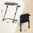 Adjustable Folding Accent Table Multi-functional Side Table with Cup Holder Height & Tilt Adjustable Waterproof Surface for Kitchen or Dining Room