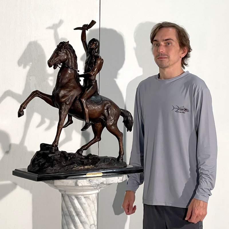 Horse Bronze Garden Statue
