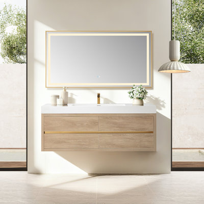 Vali 59.8'' Single Bathroom Vanity with Top
