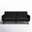 Canapé / futon convertible en simili cuir 78,5 po Gaige-528179225