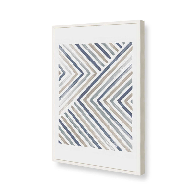 Linear Visions I Print, H 15 po x l 12 po, Cadre ouvert à coins ouverts, blanc opaque