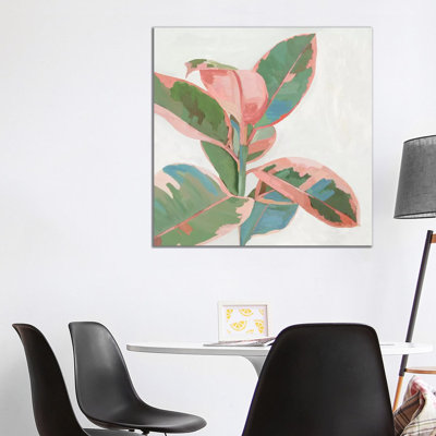 Pink Ficus I by Asia Jensen - Painting on Canvas