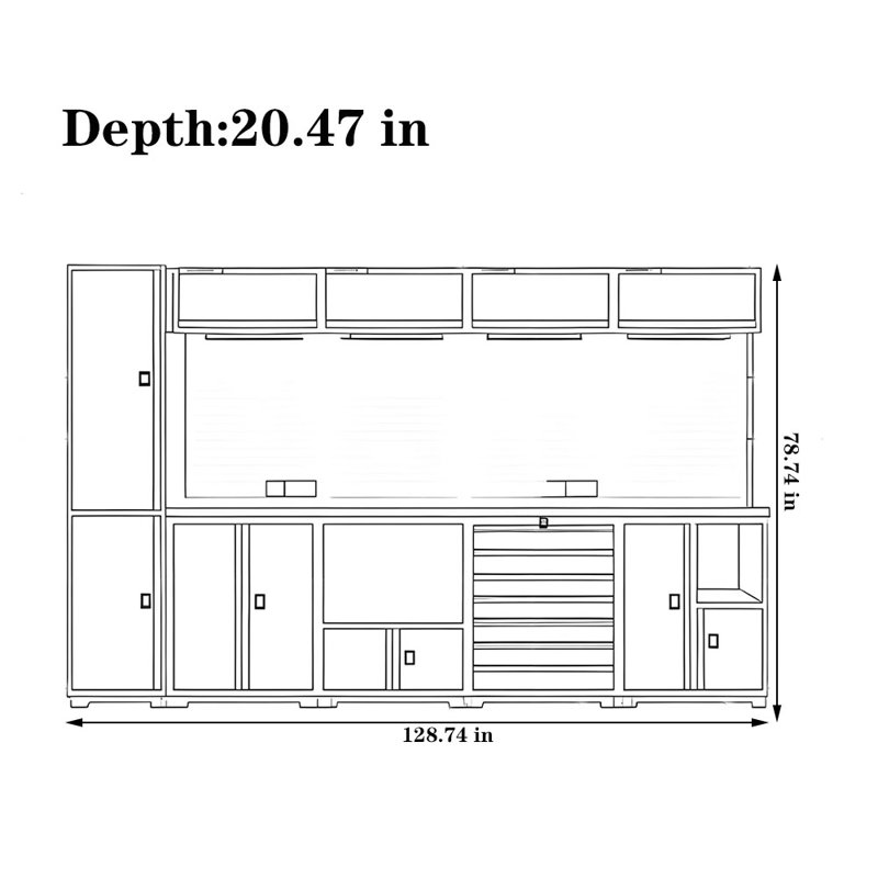 Heavy-Duty Metal Tool Cabinet for Automotive