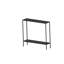 Buffet noir moderne avec pieds en métal, 32,7 po x 30,7 po x 8,3 po | Panneau de particules 100% mélaminé, épaisseur: 0,7 pouce | Design industriel, solution de rangement durable et élégante pour la maison et le bureau-1421373392-1421373393