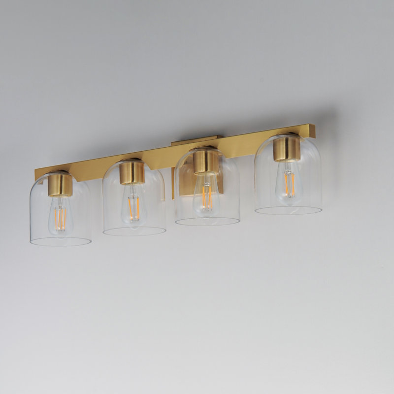 Scoop-Bath Vanity, Natural Aged Brass