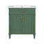 30-Inch Bathroom Vanity With Ceramic Basin,  Soft Close Door And Adjustable Shelves