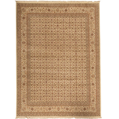 Wool Oriental Area Rug in Ivory