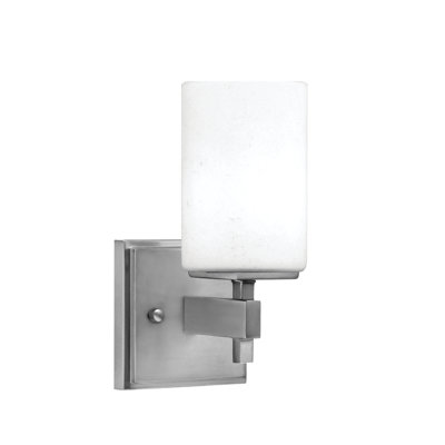 Headland Wall Sconce Shown With 4" White Muslin Glass