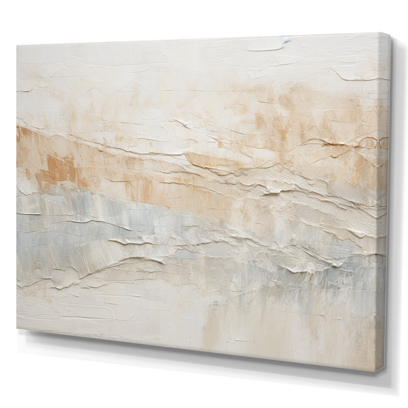 Minimalisme Geige Glacier Harmony II - reproduction d'art sur toile abstraite, Toile tendue, H 24 po x l 32 po x P 1 po