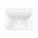 Carre Ceramic Rectangular Vessel Bathroom Sink with Overflow
