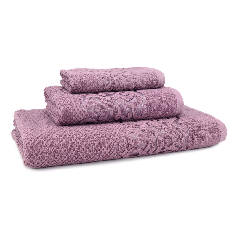 Serviette Parkerson, Damson, Ensemble 3 serviettes de bain