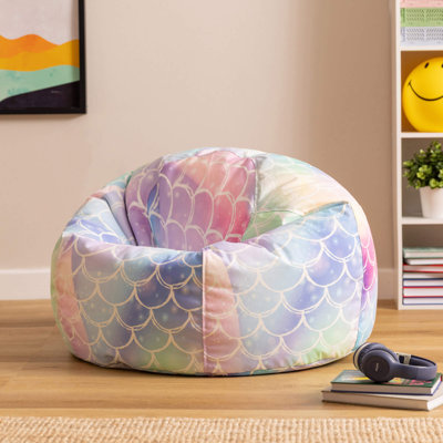 Kids Ombre Leopard Print Classic Bean Bag, Multicolour