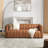 Claudio 83'' Genuine Leather Channel Tufted Sofa-132006321