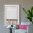 Sun Zero Hailey Pink Ribbon Border 100% Blackout Cordless Single Roman Shade-90869841