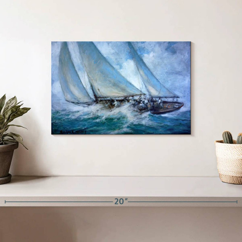 Mehar Classic Yacht - Le vent et l'eau Twixt, H 8 po x l 12 po