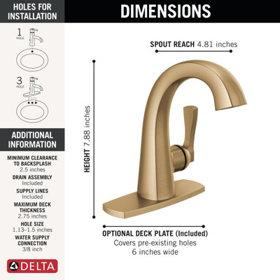 Single Handle Bathroom Faucet