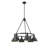 Felda 6 - Light Steel Dimmable Cone Chandelier-99998920-99998917