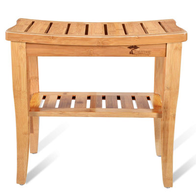 Deluxe 18.5'' W Bamboo Shower Bench