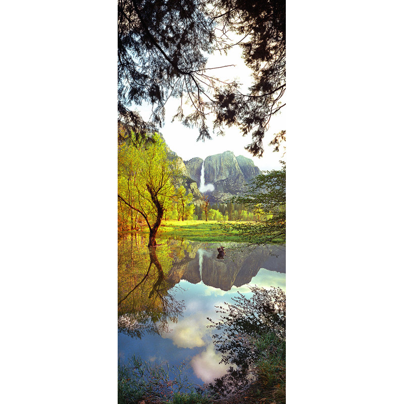 « yosemite chutes », reproduction de photo sur toile, H 30 po x l 15 po